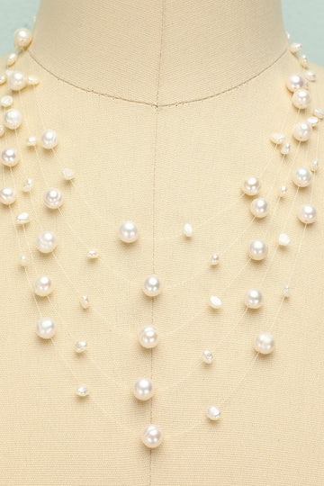 Layered Pearl Necklace - ZAPAKA